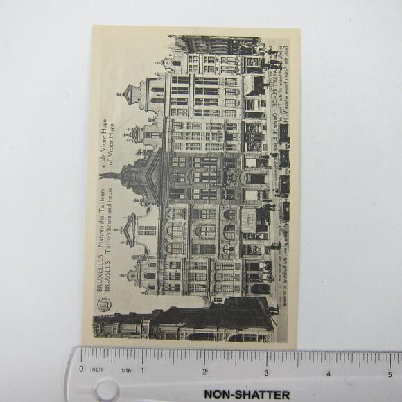 Postcard Brussels Belgium Taillors House, Victor Hugo House, Lunch-boat Antique - Picture 12 of 12